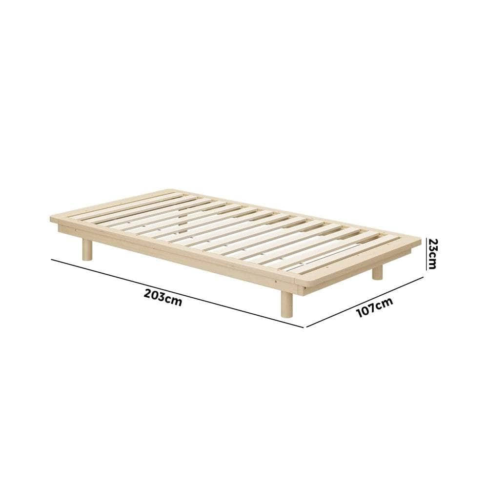 Bed Frame Wooden Bed Base Timber Platform