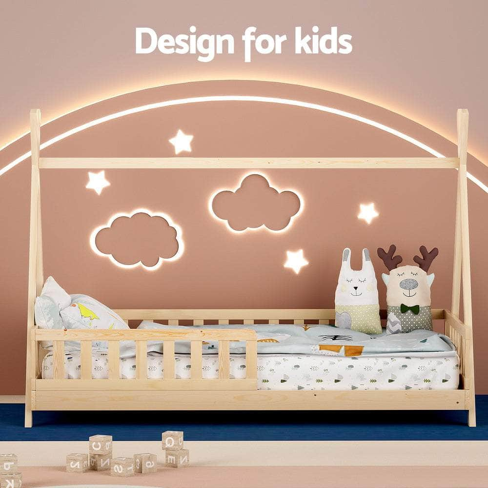 Bed Frame Wooden Kids House Frames Oak