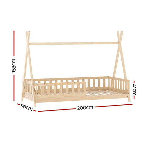 Bed Frame Wooden Kids House Frames Oak