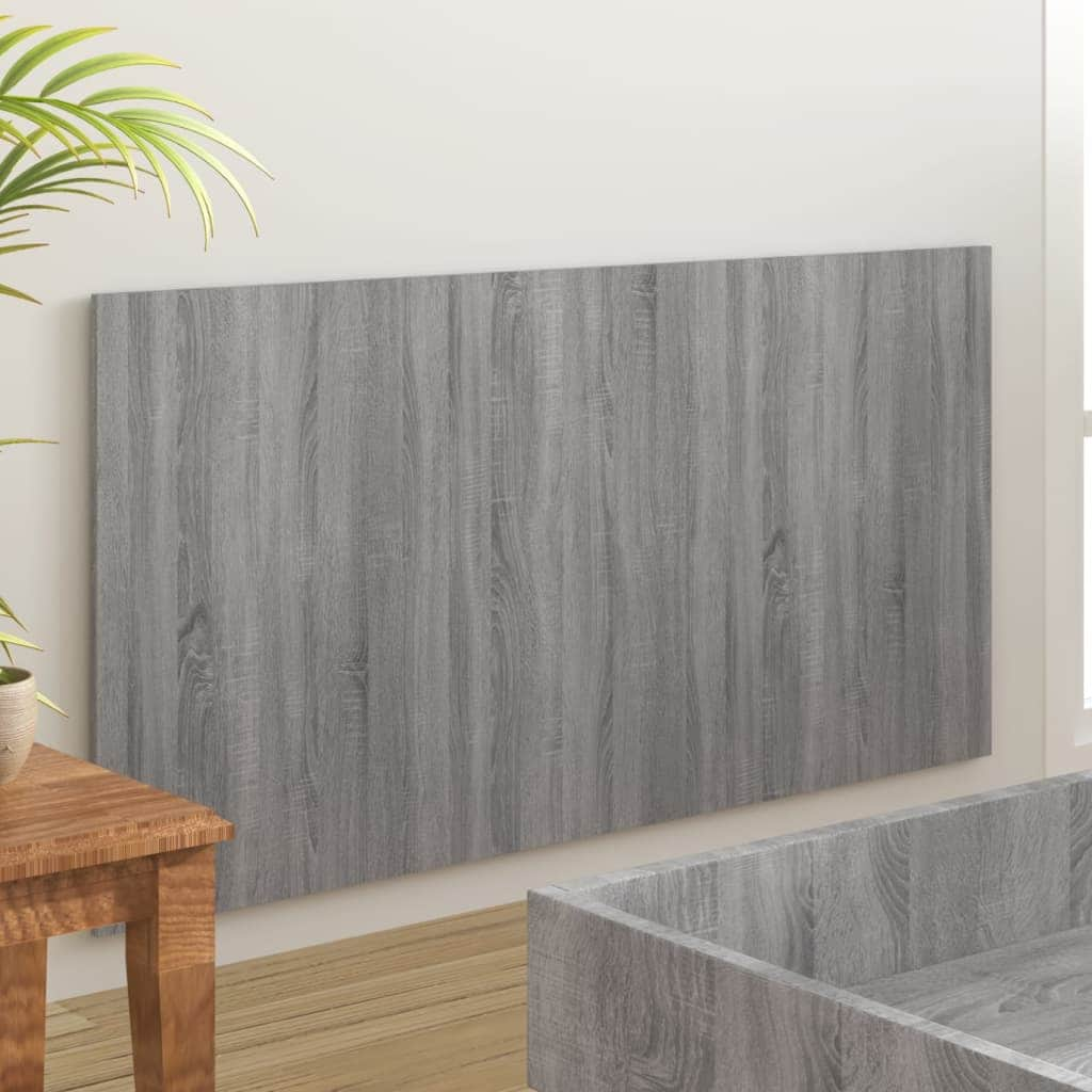 Bed Headboard- Grey Sonoma Engineered Wood