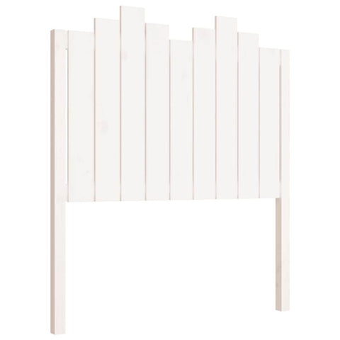 Bed Headboard White Wood Pine