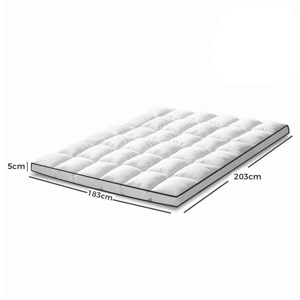 Bedding Luxury Pillowtop Mattress Topper Mat Pad Protector Cover King