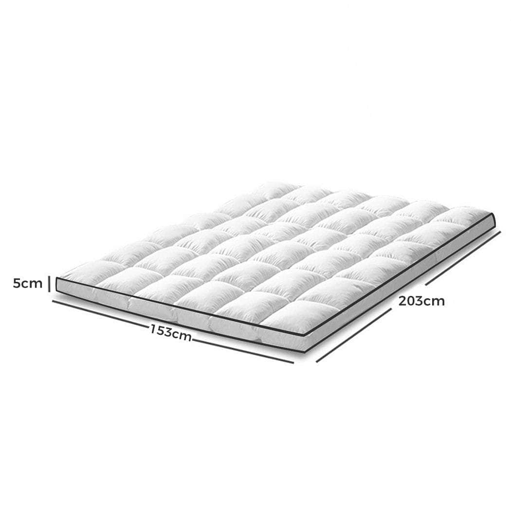 Bedding Luxury Pillowtop Mattress Topper Mat Pad Protector Cover Queen