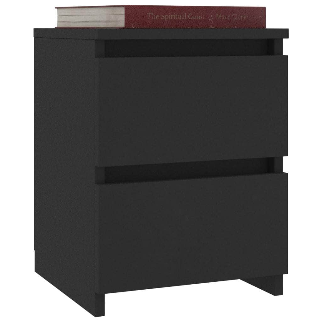 Bedside Cabinet Black - Chipboard