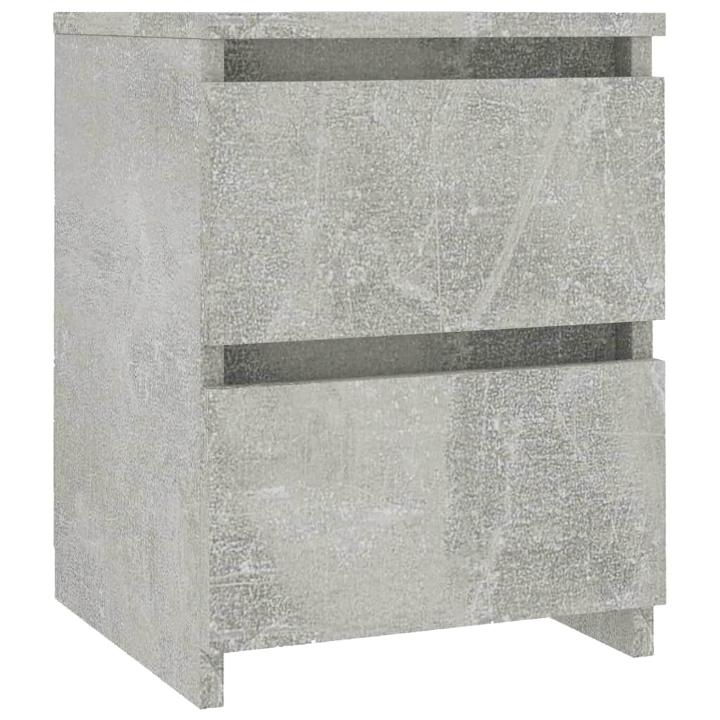 Bedside Cabinet Concrete Grey  Chipboard