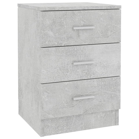 Bedside Cabinet Concrete Grey - Chipboard