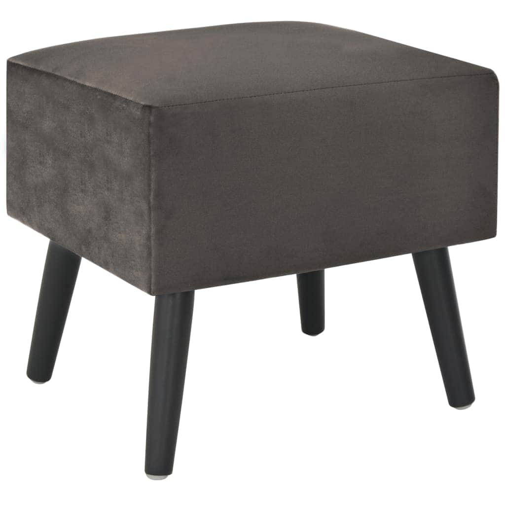 Bedside Cabinet Grey  Velvet