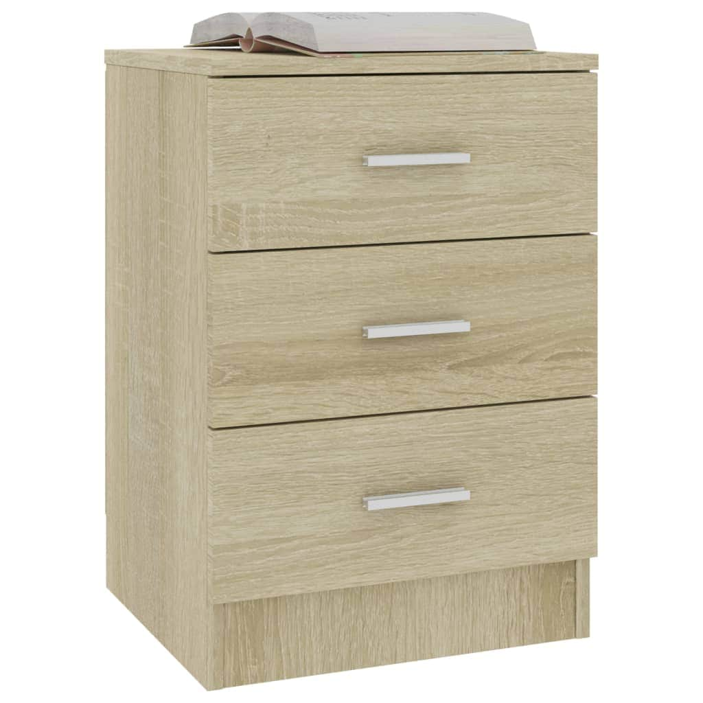 Bedside Cabinet Oak Chipboard