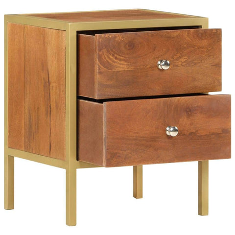 Bedside Cabinet Solid mango wood, steel