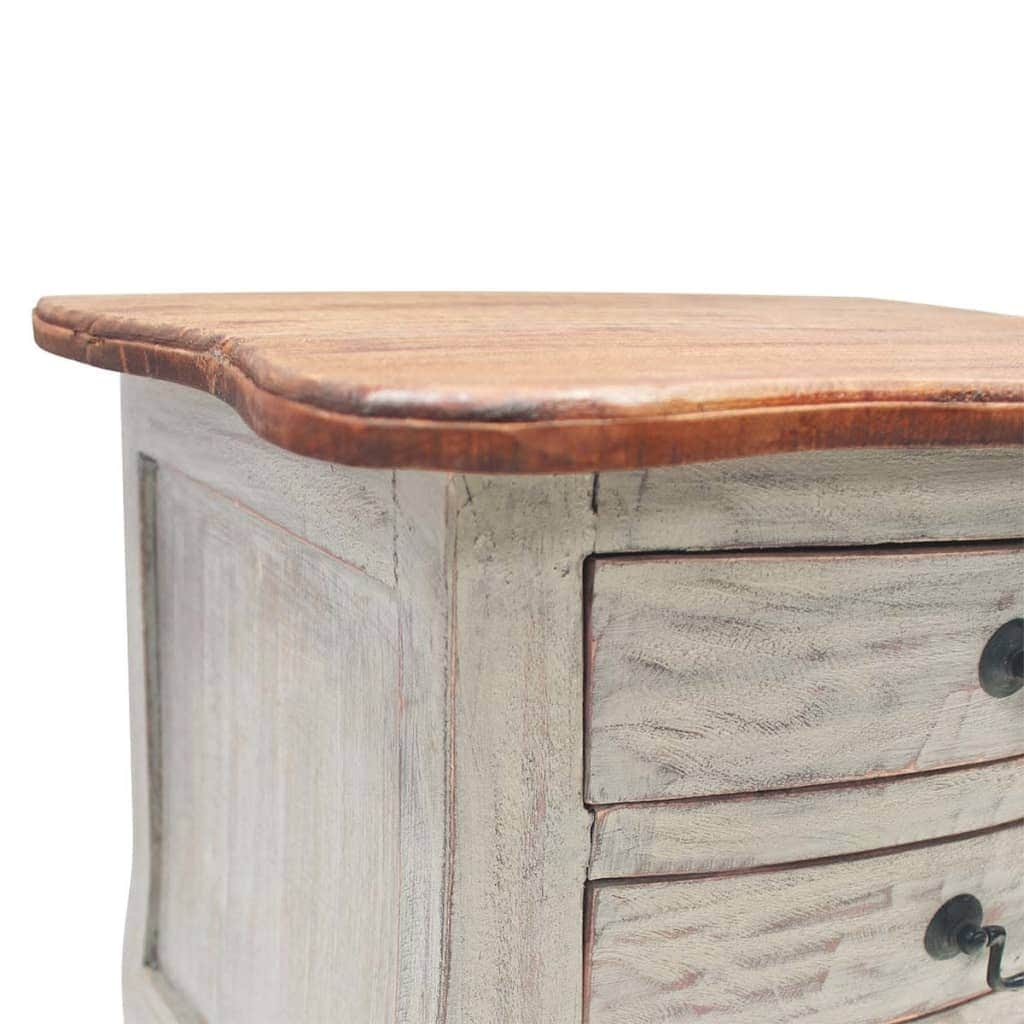 Bedside Cabinet Solid Reclaimed Wood