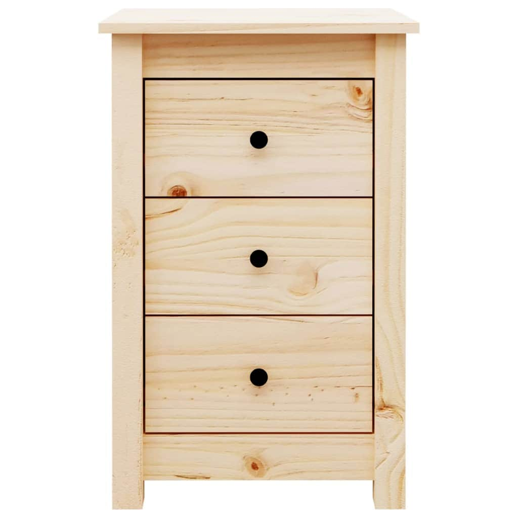 Bedside Cabinet Solid Wood Pine