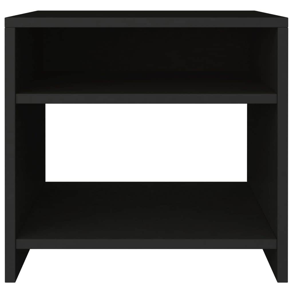 Bedside Cabinets 2 pcs Black Chipboard