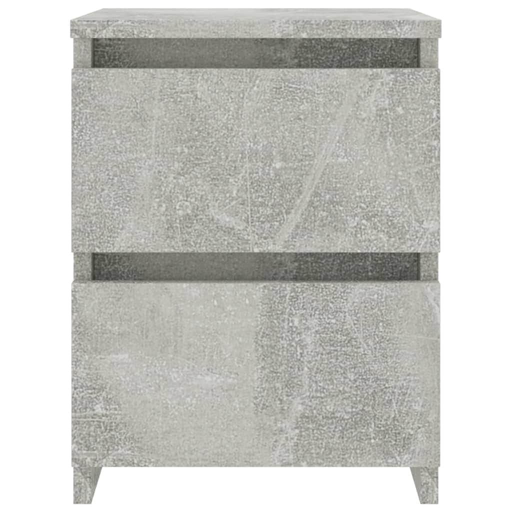 Bedside Cabinets 2 pcs Concrete Grey  Chipboard