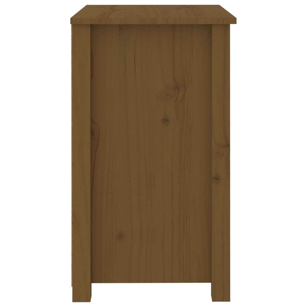 Bedside Cabinets 2 pcs Honey Brown Solid Wood