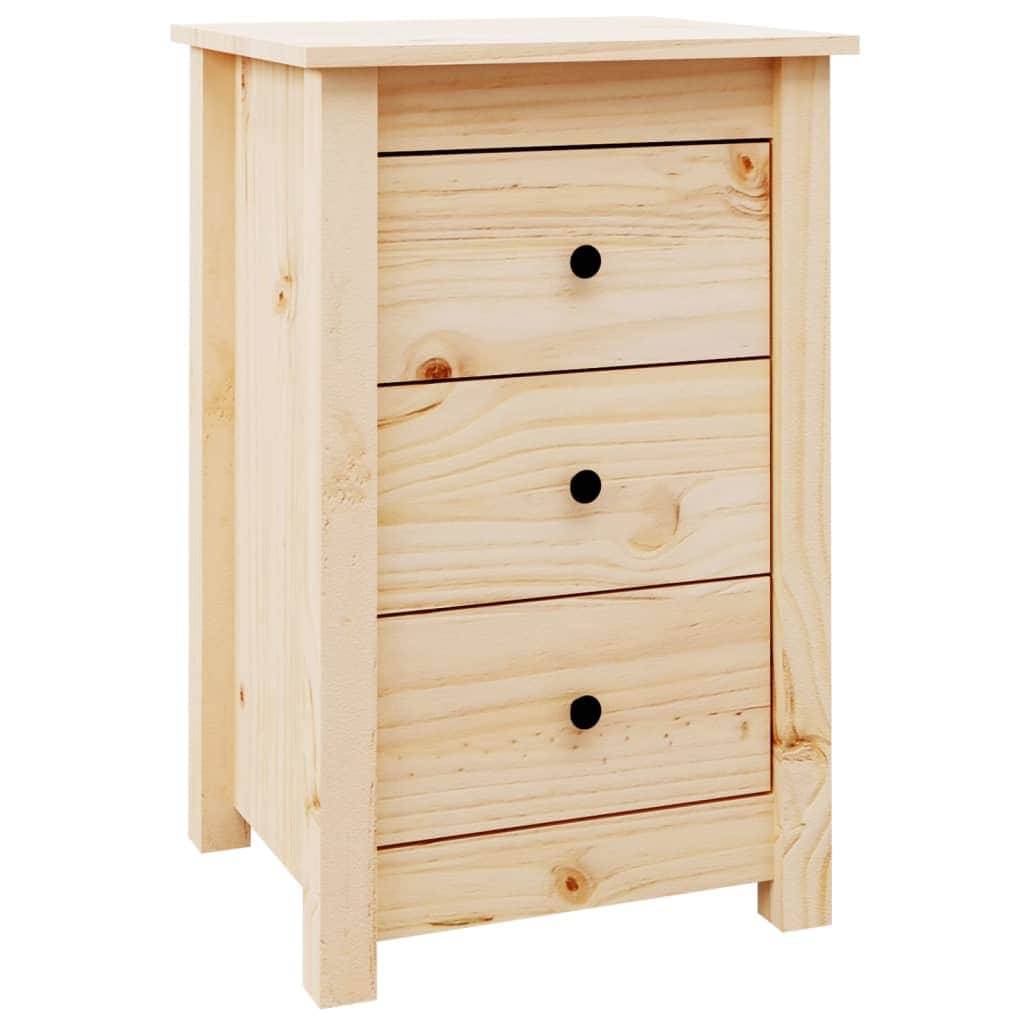 Bedside Cabinets 2 pcs Solid Wood Pine