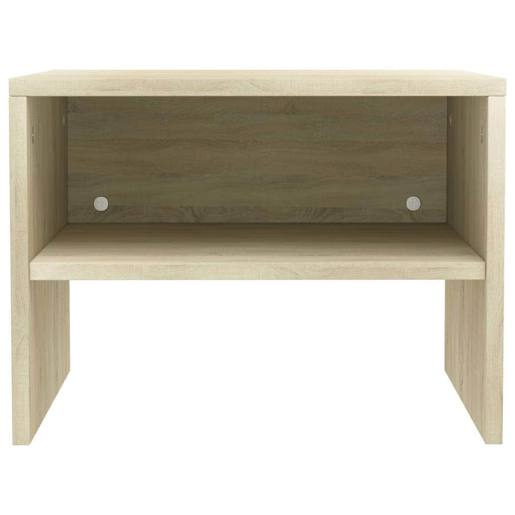 Bedside Cabinets 2  pcs Sonoma Oak Chipboard