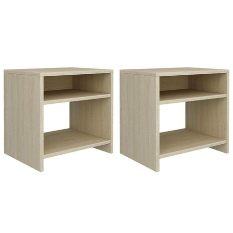 Bedside Cabinets 2 pcs Sonoma Oak Chipboard