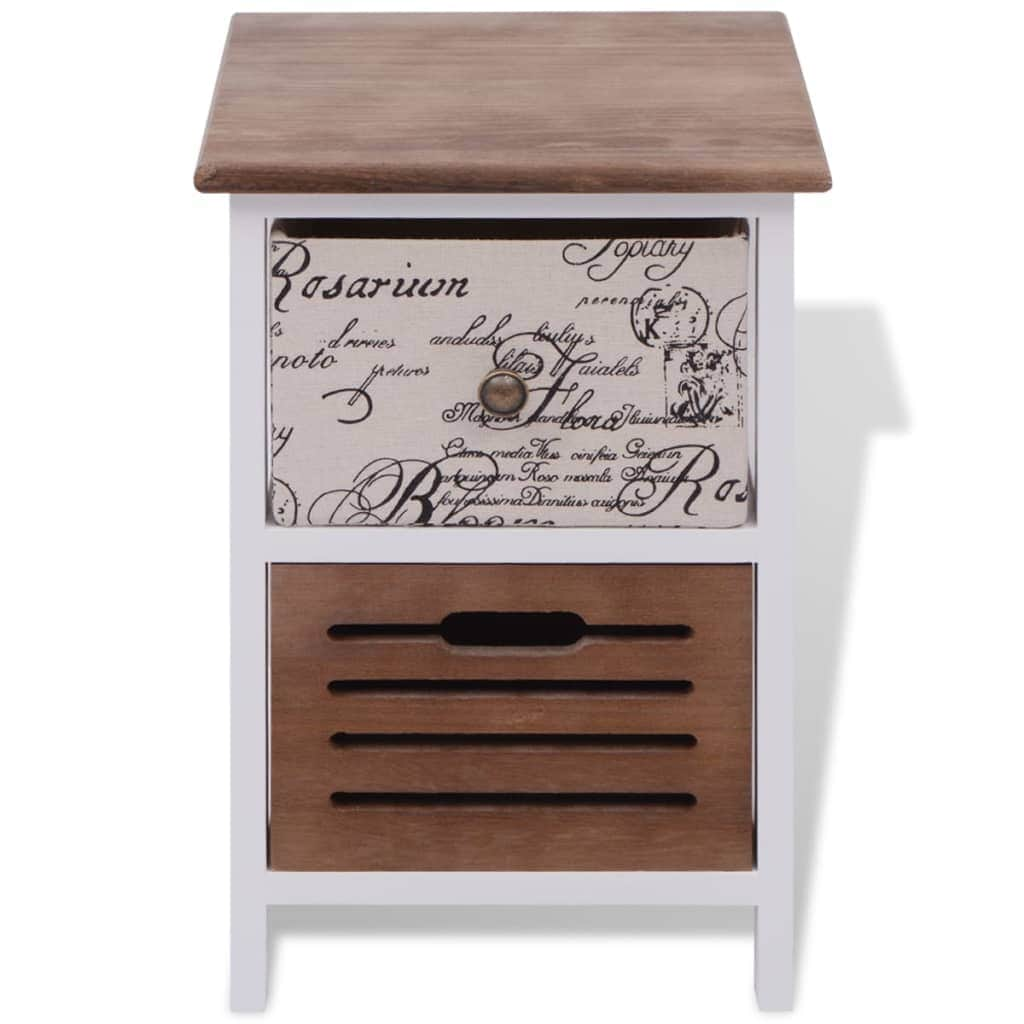 Bedside Cabinets 2 Pcs Wood