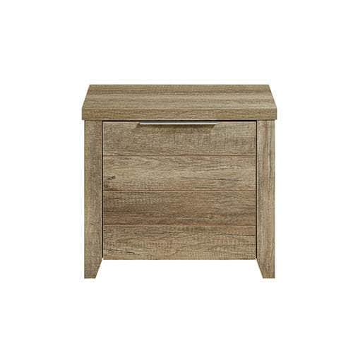 Bedside Table 2 Drawers Storage Table Night Stand Mdf In Oak