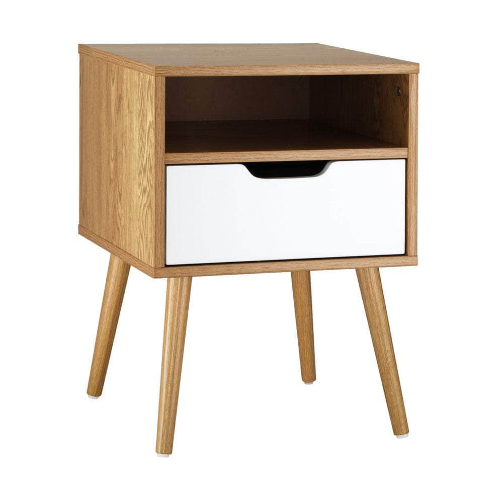 Bedside Table Drawers Side Tables Nightstand Trendy Furniture Cabinet