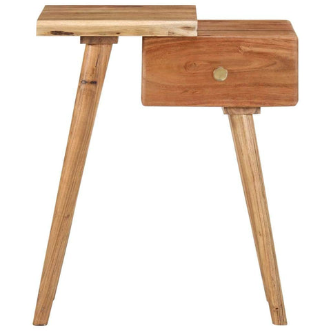 Bedside Table Solid Acacia Wood