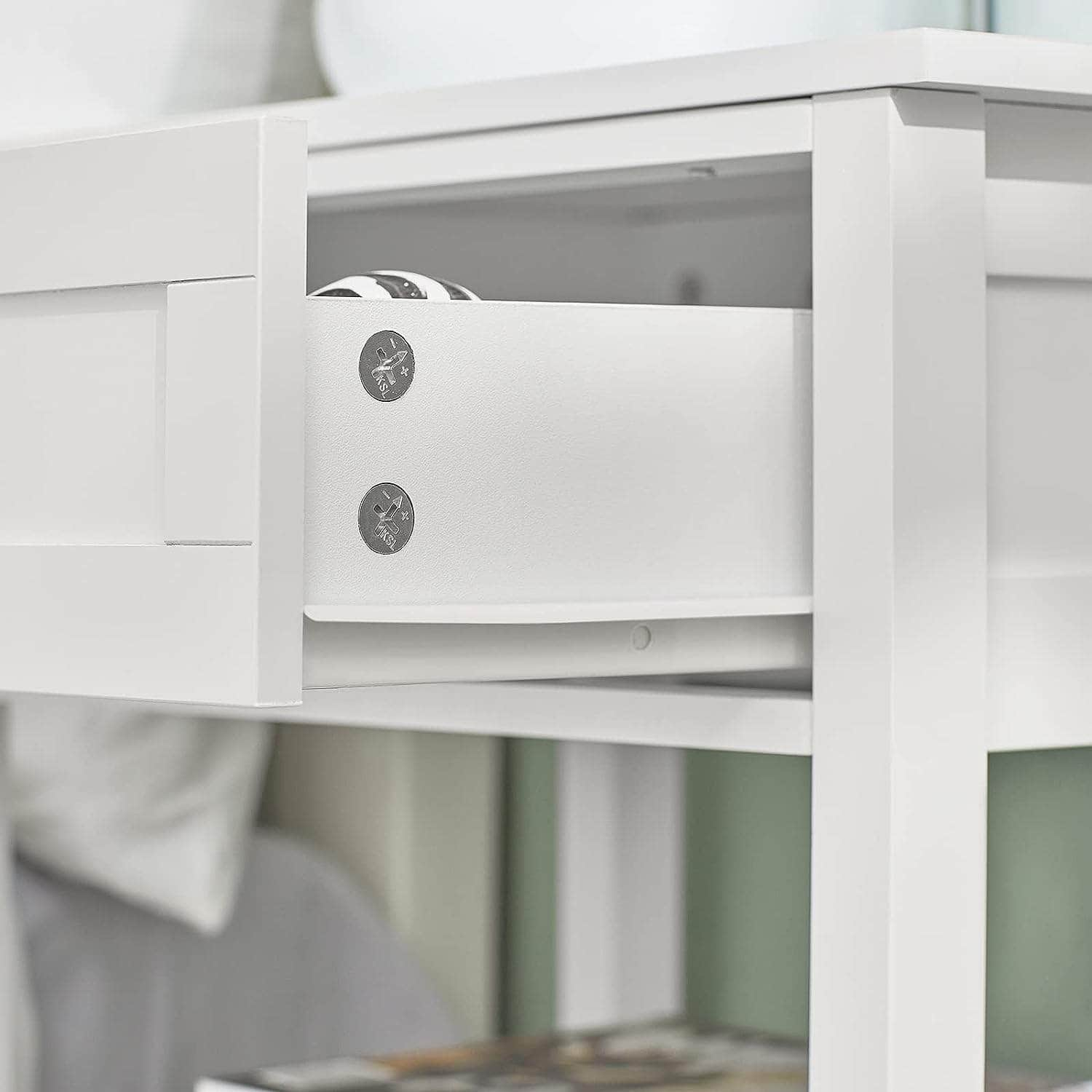 Bedside Table With Drawer Shelves