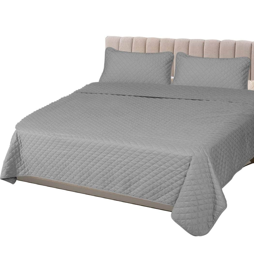 Bedspread Set Quilted Comforter with Soft Pillowcases