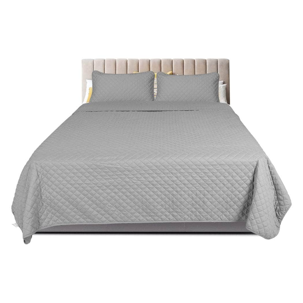 Bedspread Set Quilted Comforter with Soft Pillowcases