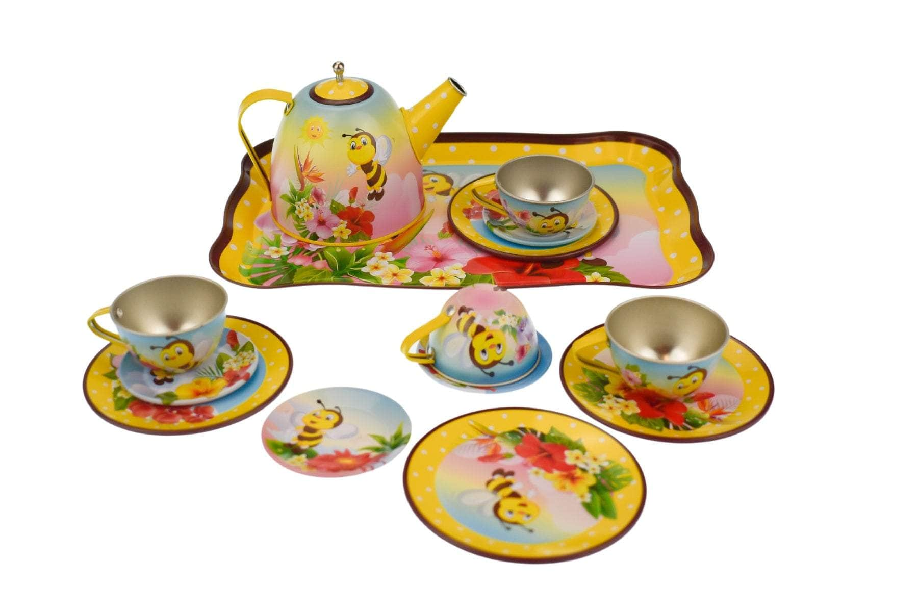 Bee Tin Tea Set 15Pcs