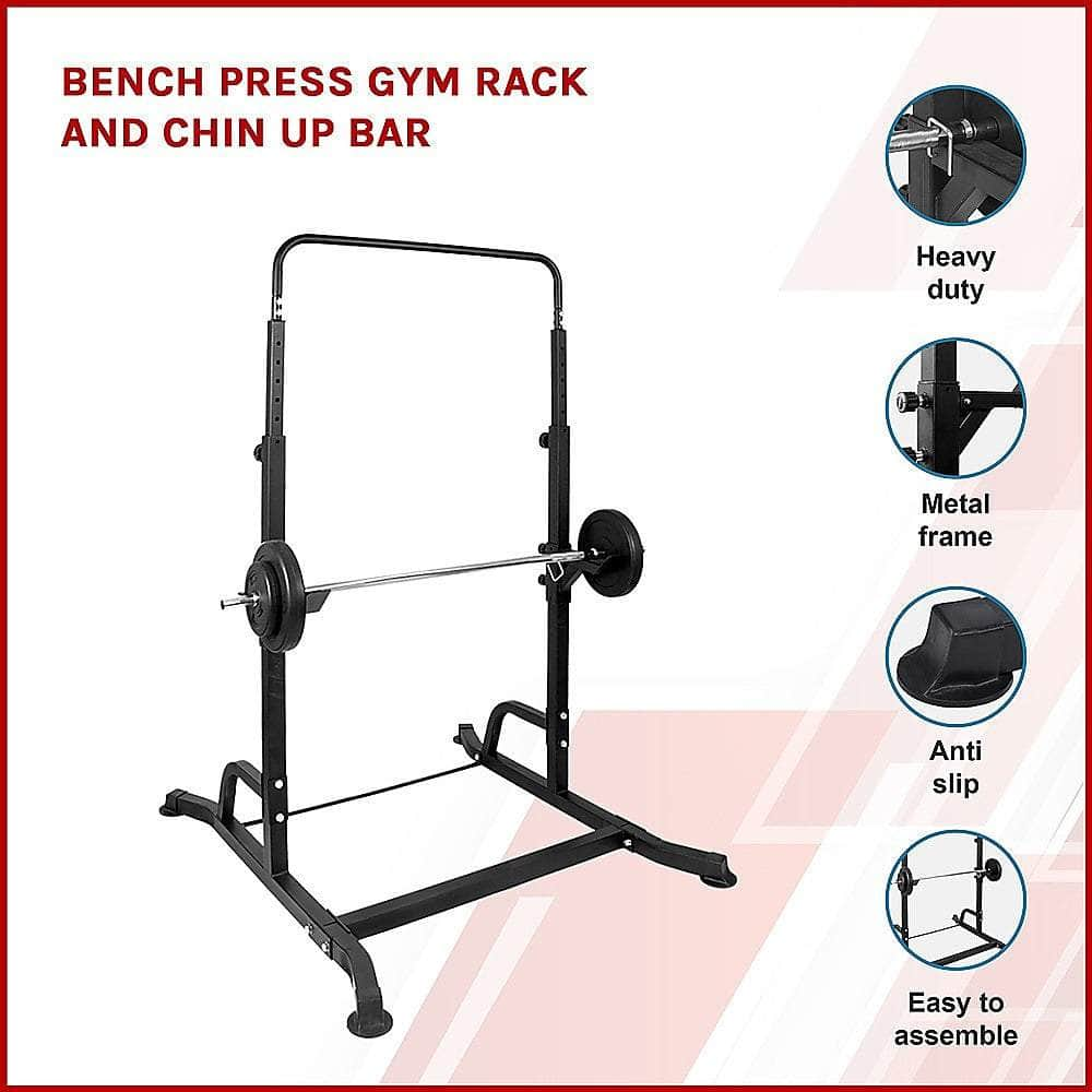 Bench Press Gym Rack with Chin Up Bar