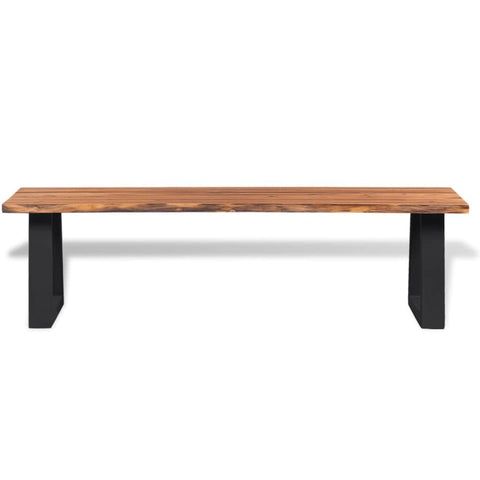 Bench Solid Acacia Wood 145 cm