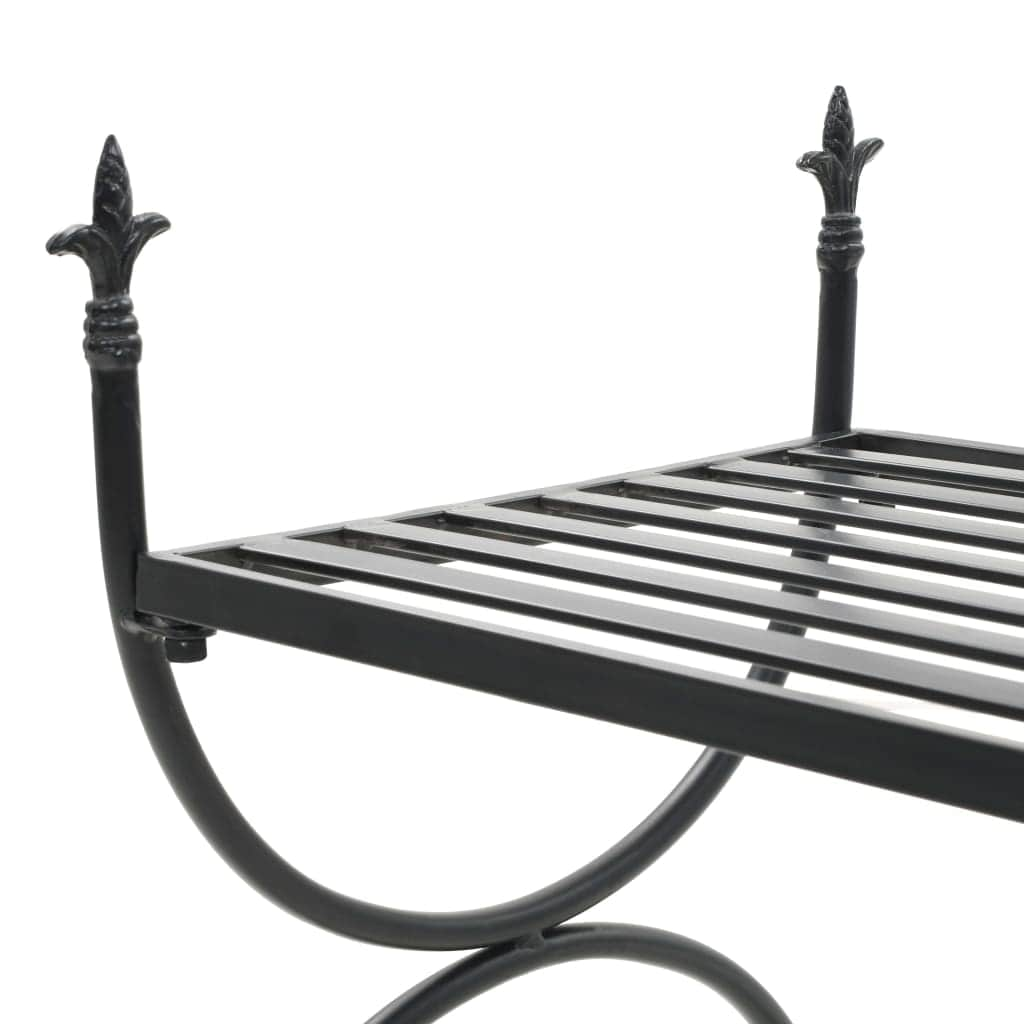 Bench Vintage Style Metal Black