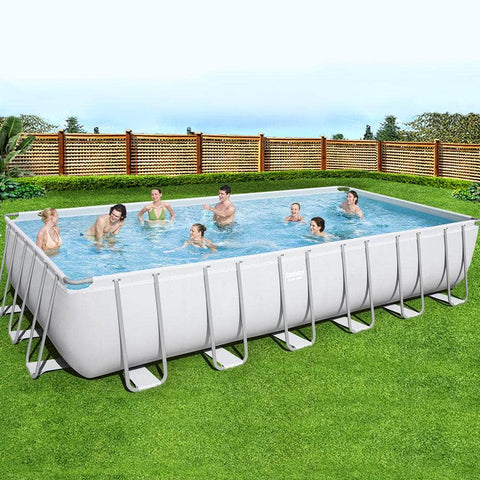 Bestway Above Ground Swimming Pool,7.32m x 3.66m x 1.32m,white