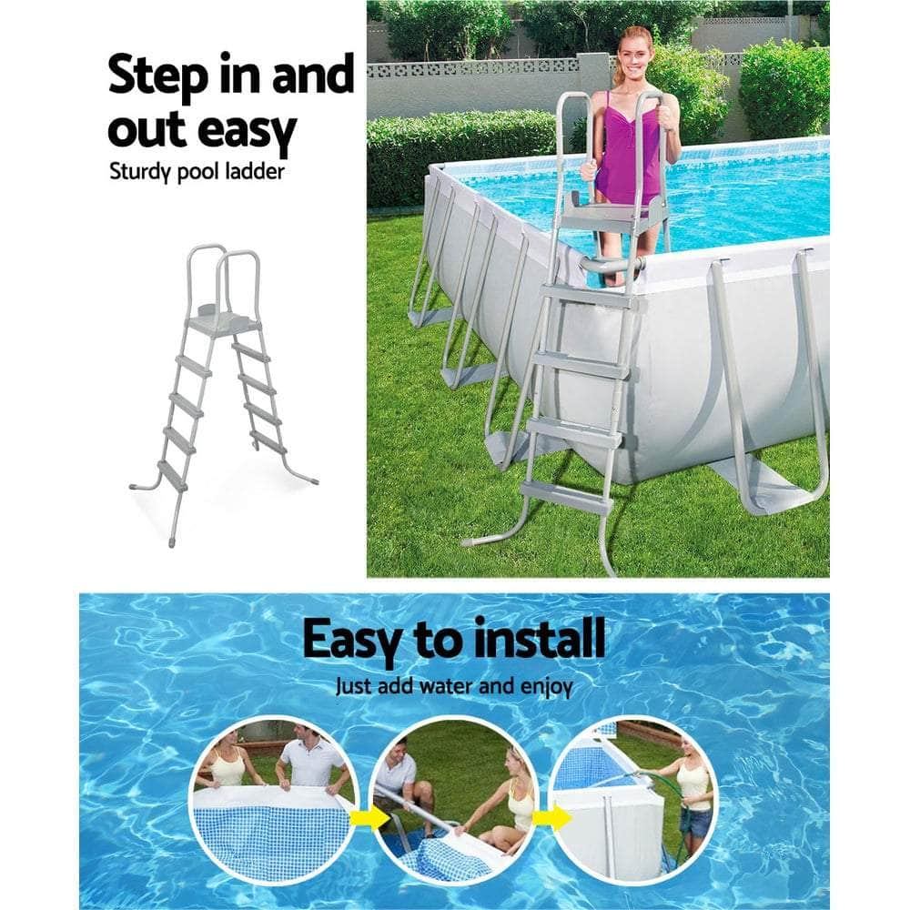 Bestway Above Ground Swimming Pool,7.32m x 3.66m x 1.32m,white