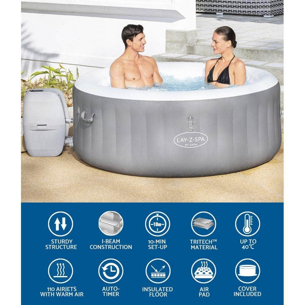 Bestway Inflatable Spa Pool Massage Portable Hot Tub Mini Bath Pools