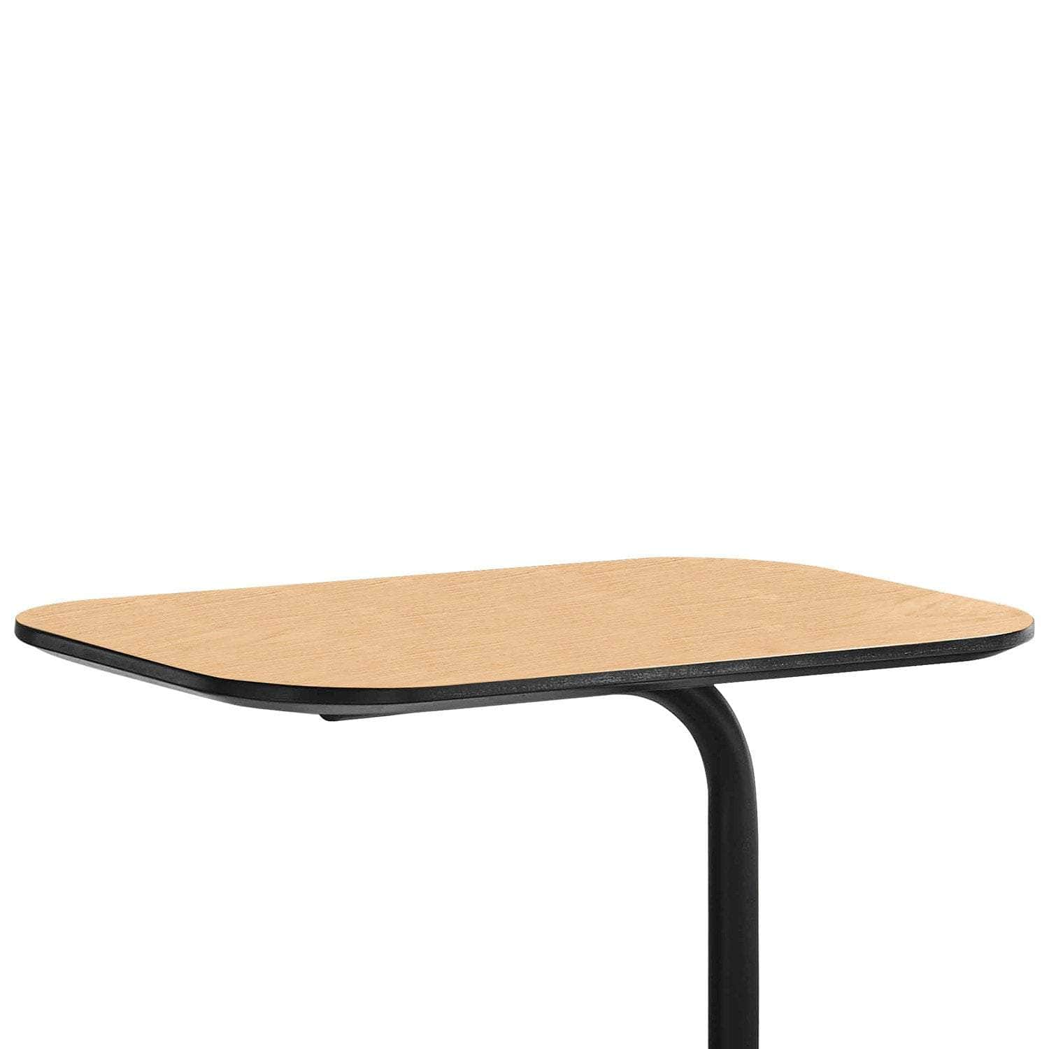 Beveled Edge C-Shaped Side Table