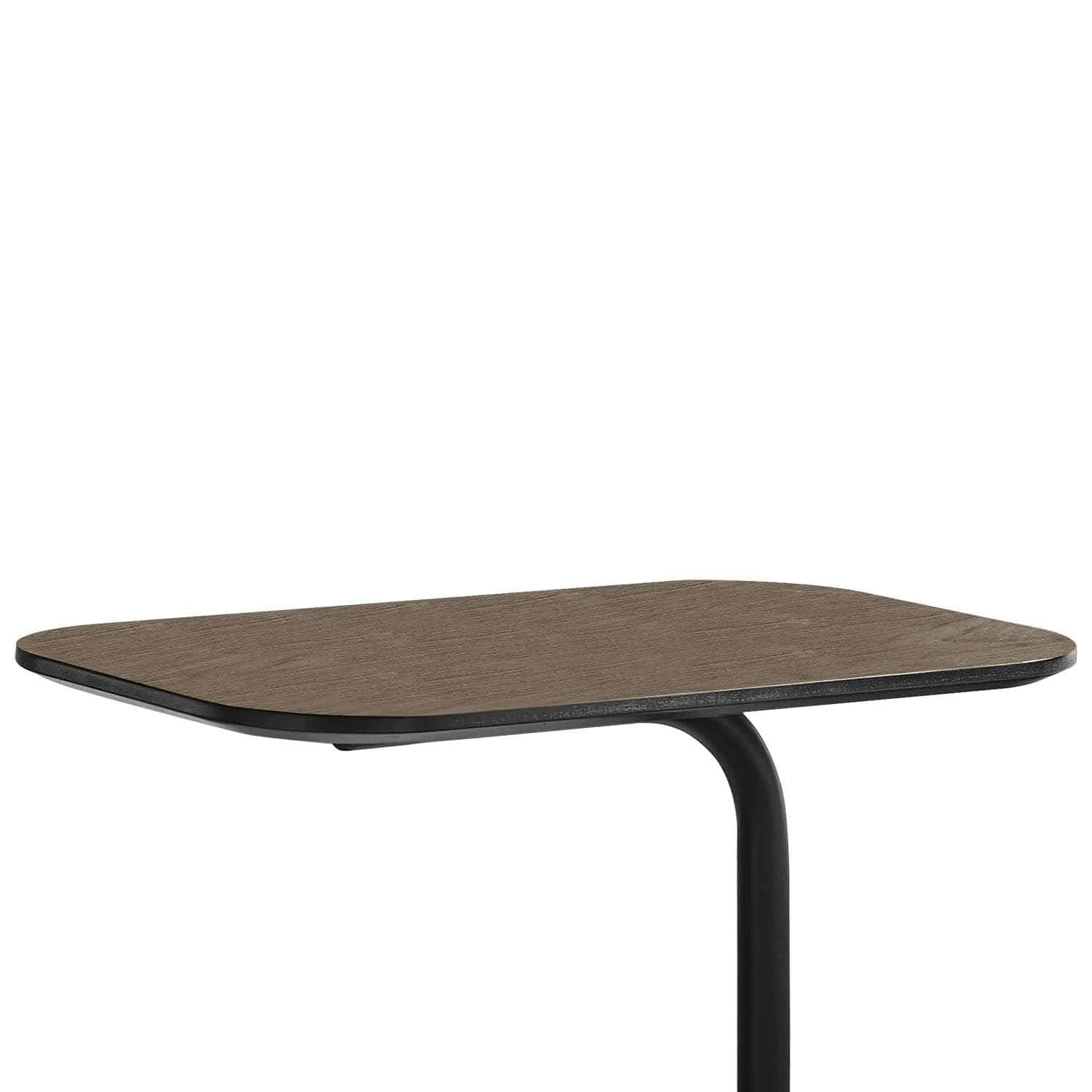 Beveled Edge C-Shaped Side Table