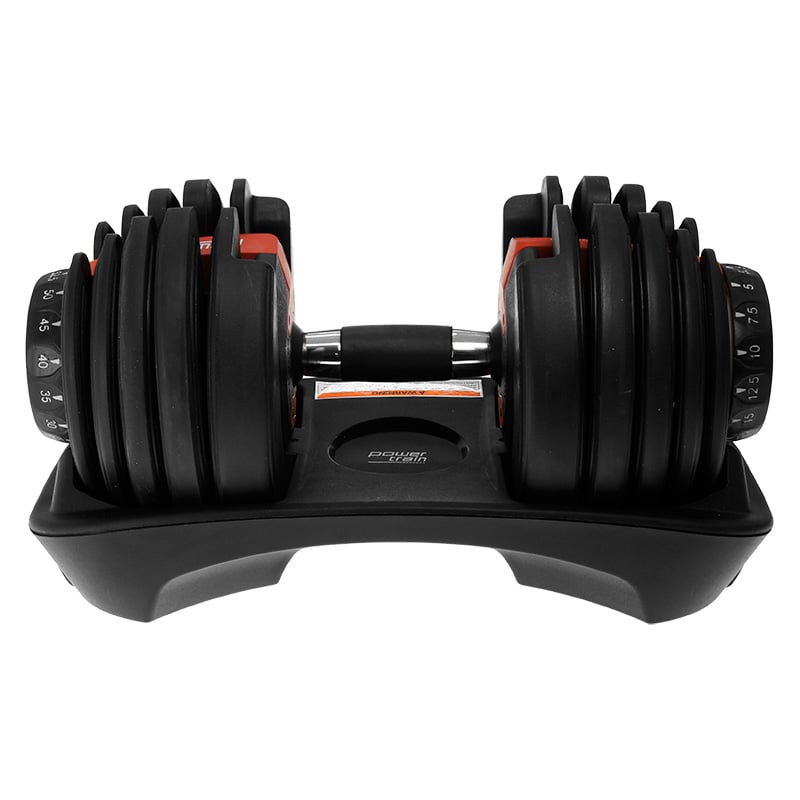 2x 24kg Adjustable Dumbbells with Stand