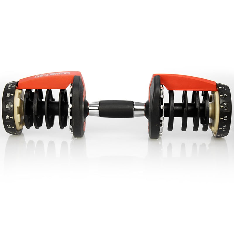 2x 24kg Adjustable Dumbbells with Stand