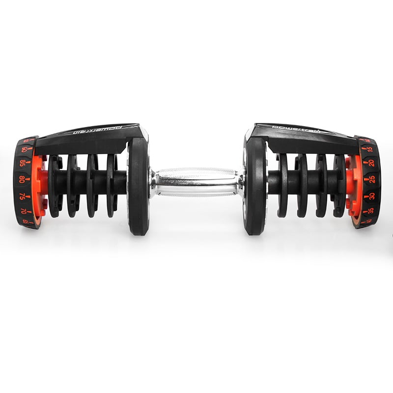 2x 40kg Adjustable Dumbbells with Stand