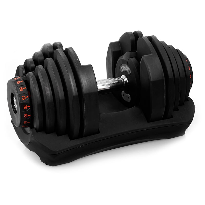 2x 40kg Adjustable Dumbbells with Stand