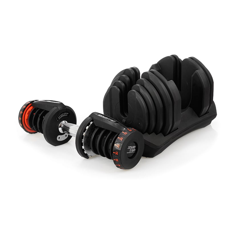 2x 40kg Adjustable Dumbbells with Stand