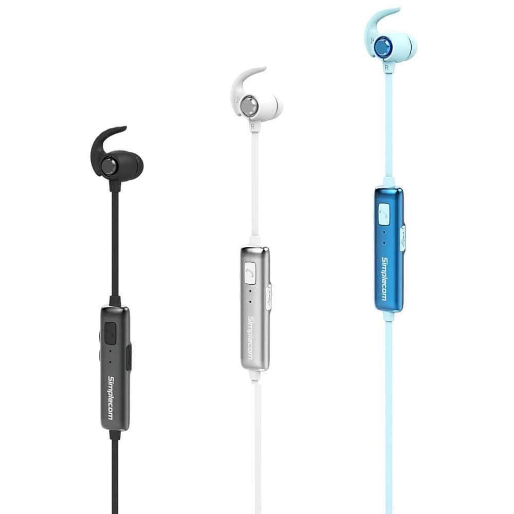 Bh310 Metal In-Ear Sports Bluetooth Stereo Headphones White