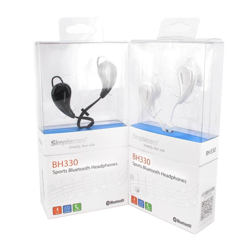 Bh330 Sports In-Ear Bluetooth Stereo Headphones White