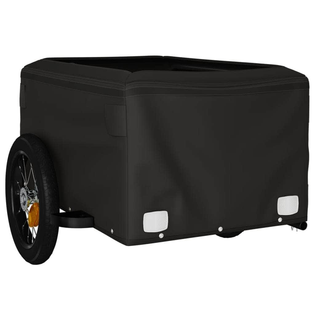 Bike Cargo Trailer Black and  Yellow Iron