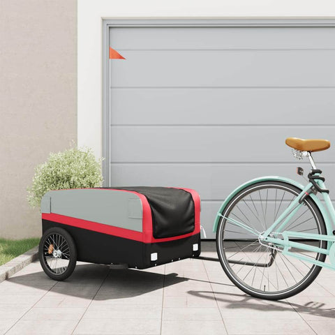 Bike Trailer Black/Orange/Red/Grey/Yellow/ 45 kg Iron