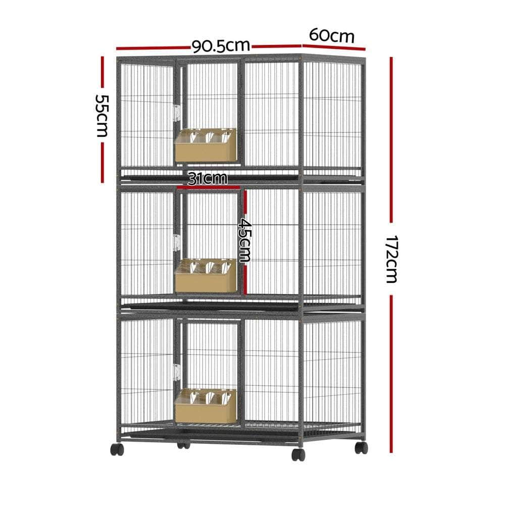 Bird Cage Large Bird Cages Aviary Budgie Perch Cage Parrot Pet Stand Wheels