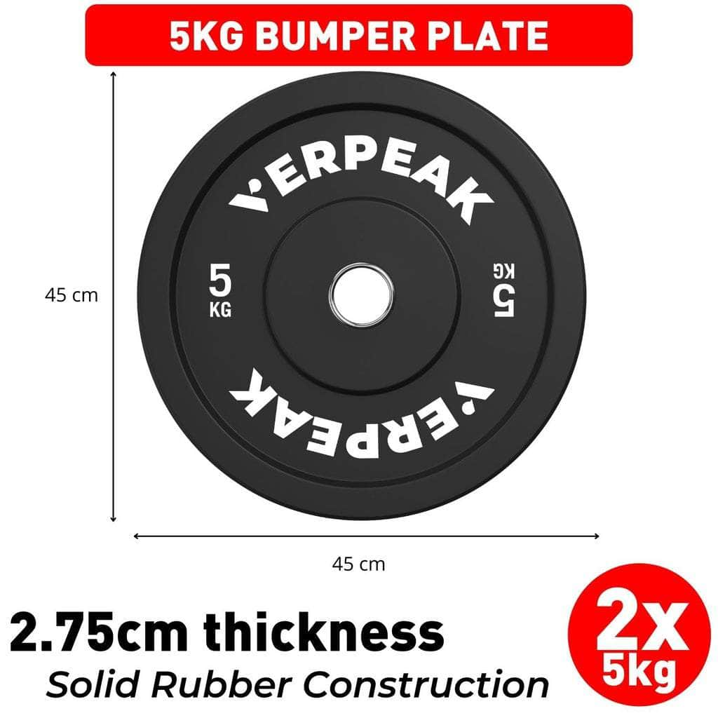 Black Bumper weight plates-Olympic (15kgx1)