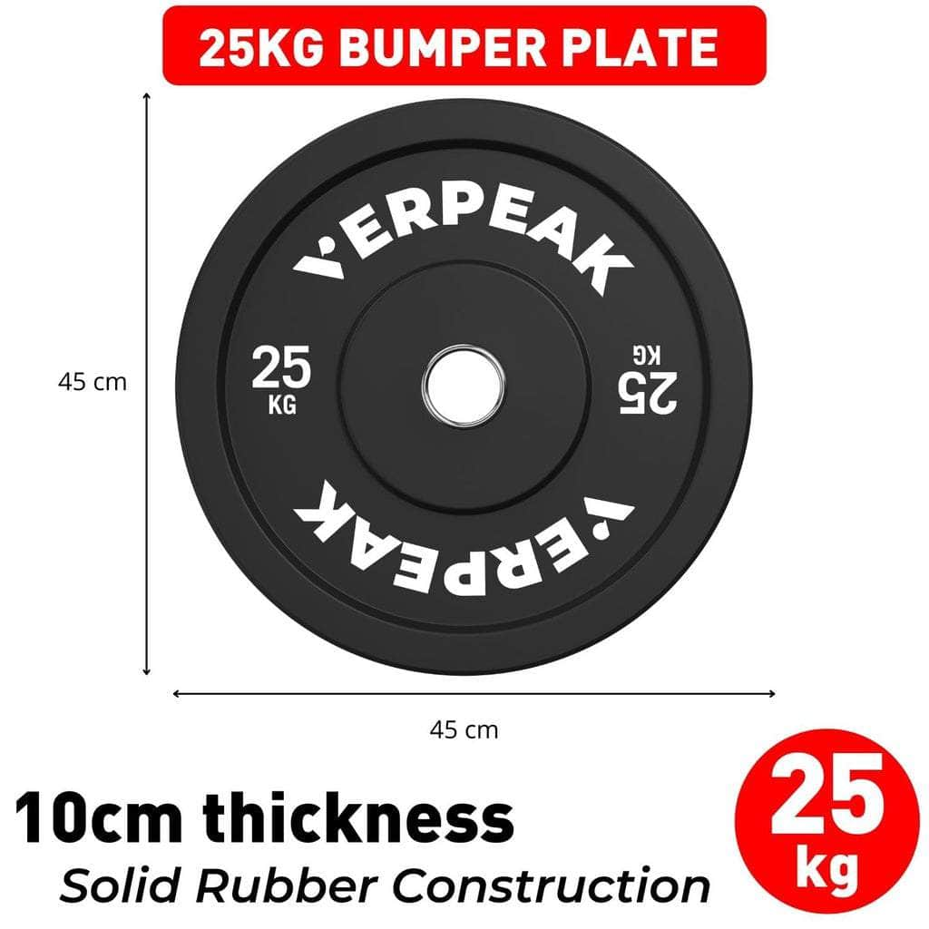 Black Bumper weight plates-Olympic (15kgx1)