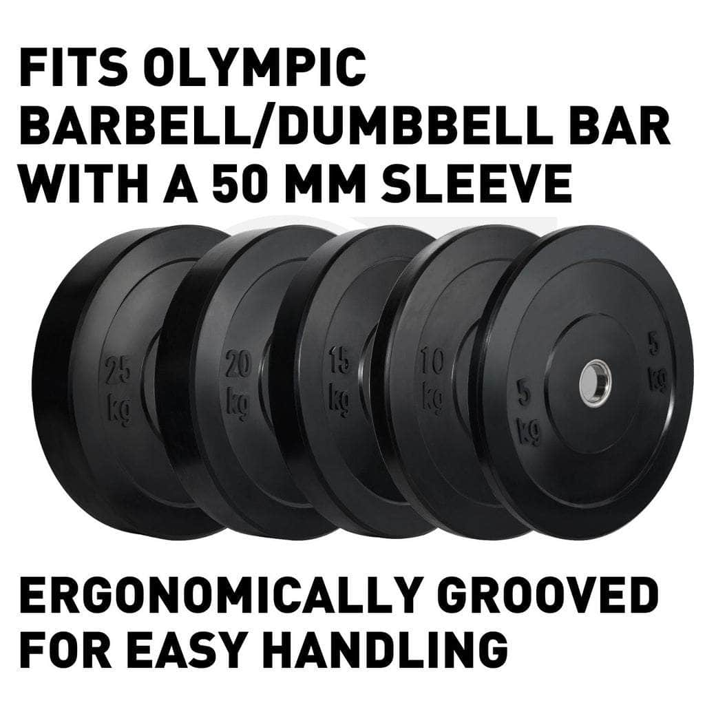 Black Bumper weight plates-Olympic (20kgx1)